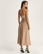 VESTIDO LONGUETE ARUBA C/ DOBRÃO BUSTO