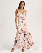 VESTIDO LONGUETE EQUILÍBRIO C/ BABADO