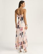 VESTIDO LONGUETE EQUILÍBRIO C/ BABADO