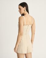TOP MANIHI STRIPE LUREX OURO
