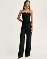 CALÇA MINI FLARE ALFAIATARIA C/ RECORTES