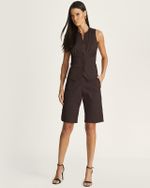 BERMUDA FIT COTTON C/ BOTÕES LATERAIS