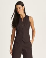 COLETE AJUSTADO COTTON C/ RECORTES