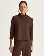 BLUSA MALHA TWILL C/ GOLA CAÍDA