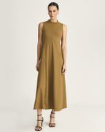 VESTIDO LONGUETE MALHA TWILL C/ NESGAS