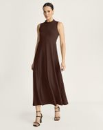 VESTIDO LONGUETE MALHA TWILL C/ NESGAS