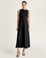 VESTIDO LONGUETE MALHA TWILL C/ NESGAS