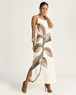 VESTIDO LONGUETE FOLHAGEM ENERGIA