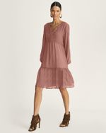 VESTIDO CURTO GAZE BREEZE C/ BORDADO
