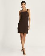 VESTIDO CURTO ALFAIATARIA MALTA C/ MARTINGALE