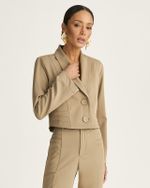 SPENCER CROPPED ELASTIC C/ RECORTES LATERAIS