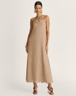 VESTIDO LONGUETE TRANSPARÊNCIA XADREZ