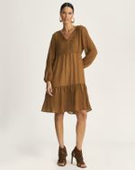 VESTIDO CURTO GAZE BREEZE C/ BORDADO