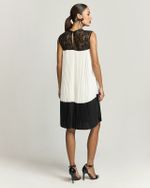 T-DRESS PLISSADO BICOLOR