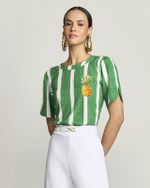 T-SHIRT ABACAXI LISTRADA COPA 26