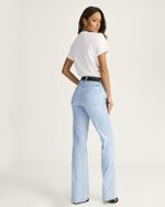 CALÇA JEANS MINI FLARE C/ LYCRA LAV. CLARA