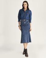 SAIA JEANS MIDI COM NESGAS