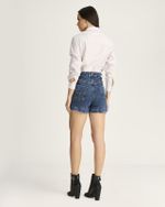 BERMUDA JEANS C/ LYCRA E BOTÕES