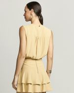 BLUSA EM CREPE BALONÊ