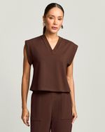 BLUSA DE MOLETOM DECOTE 
