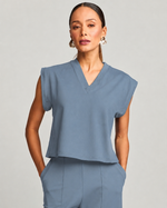 BLUSA DE MOLETOM DECOTE 
