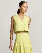BLUSA CROPPED BOTTEGA C/ ELÁSTICO