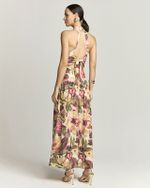 VESTIDO LONGUETE BLOOM C/ AMARRAÇÃO