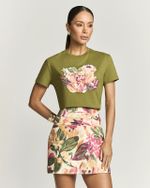 SHORT SAIA BLOOM C/ PASSADOR DE METAL