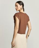 T-SHIRT DE MALHA CROPPED MAPA