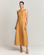 VESTIDO MIDI ALFAIATARIA SOFT C/ NESGAS
