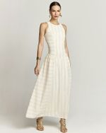 VESTIDO LONGUETE COTTON POP LISTRA COBRE