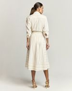 SAIA MIDI COTTON POP LISTRA COBRE