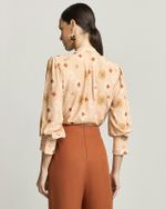 MAXI CAMISA POÁ OCRE