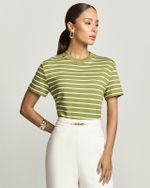 T-SHIRT MALHA LISTRADA