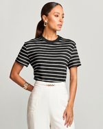 T-SHIRT MALHA LISTRADA