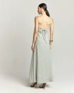 VESTIDO LONGUETE STRIPE C/ BORDADO