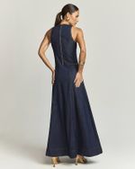 VESTIDO LONGUETE JEANS ESTRUTURADO