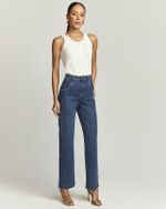 CALÇA JEANS PERNA RETA C/ LYCRA ADAPT SIZE