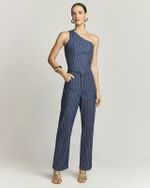 CALÇA JEANS C/ LYCRA RETA RISCA DE GIZ