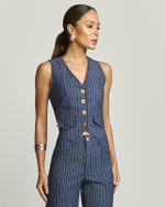 COLETE JEANS COM LYCRA RISCA DE GIZ