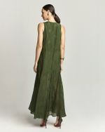 VESTIDO LONGUETE BORDADO AIRA C/ NESGAS