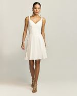 VESTIDO CURTO EM LINHO C/ AMARRAÇÃO COSTA