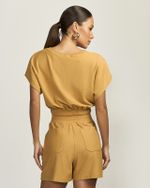 BLUSA CROPPED COMFY MALHA  DIAGONAL