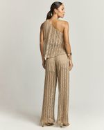BLUSA OMBRO ÚNICO MALHA CROCHÊ BENIJO