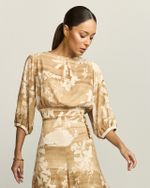 BLUSA ECOS C/ AMARRAÇÃO COSTA