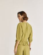 BLUSA ALFAIATARIA MIU MIU C/ BABADO