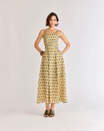 VESTIDO LONGUETE LAISE BORDADA GREEN