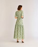 VESTIDO LONGUETE LAISE BORDADA EM LINHO