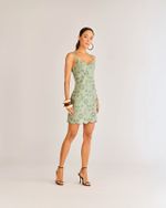VESTIDO CURTO LAISE BORDADA EM LINHO