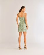 VESTIDO CURTO LAISE BORDADA EM LINHO